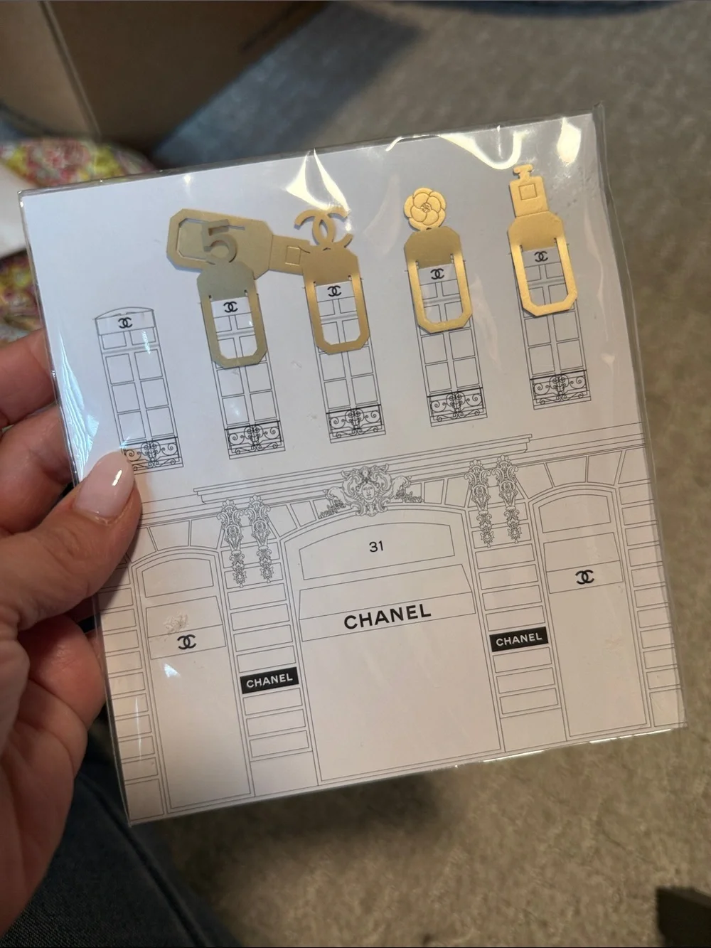 ☀️Chanel Fashion Illustration Photo Cards with Gold Foil Accents & Bookmarks☀️